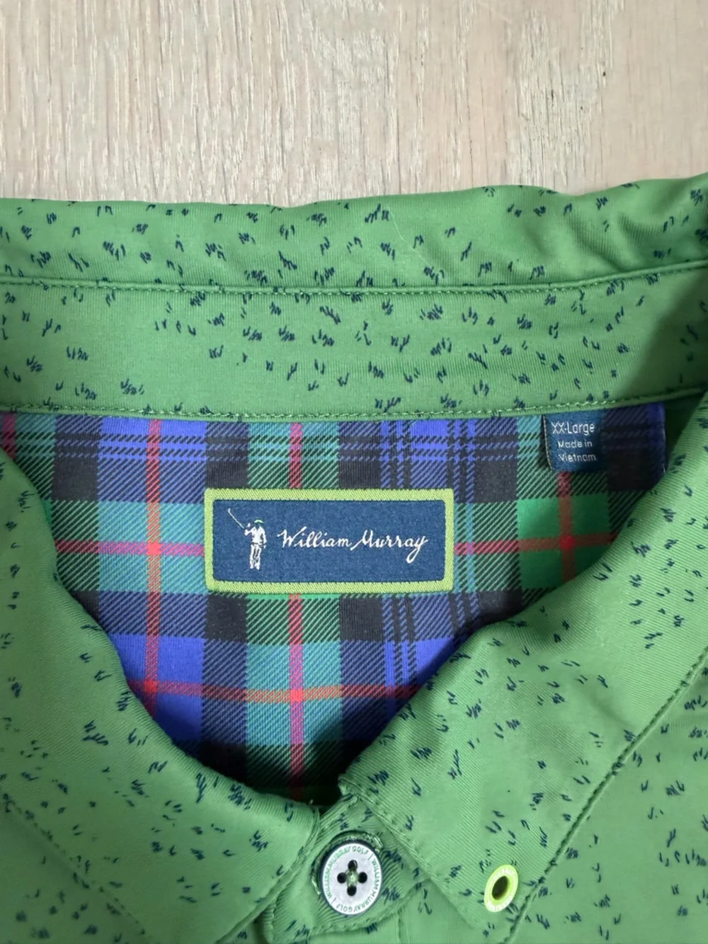 JUST A TRIM MEN'S POLO, William Murray Golf, EUC, XXL - Picture 2 of 13